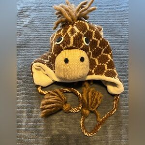 Giraffe Plush Knit Hat for Kids | Handmade | NEW